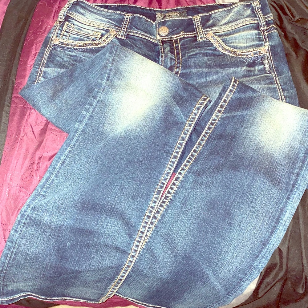 Silver jeans